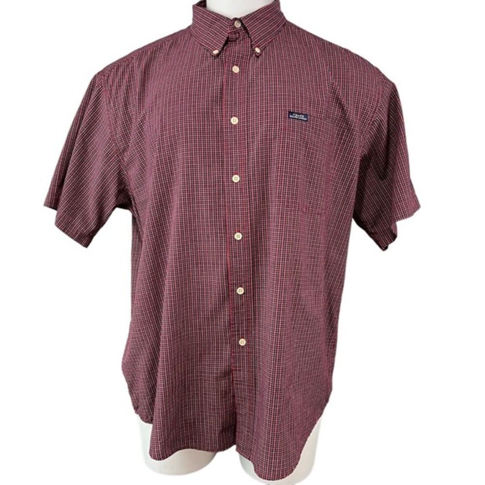 Chaps Ralph Lauren Shirt Mens XL Red, white, blue, plaid (638)